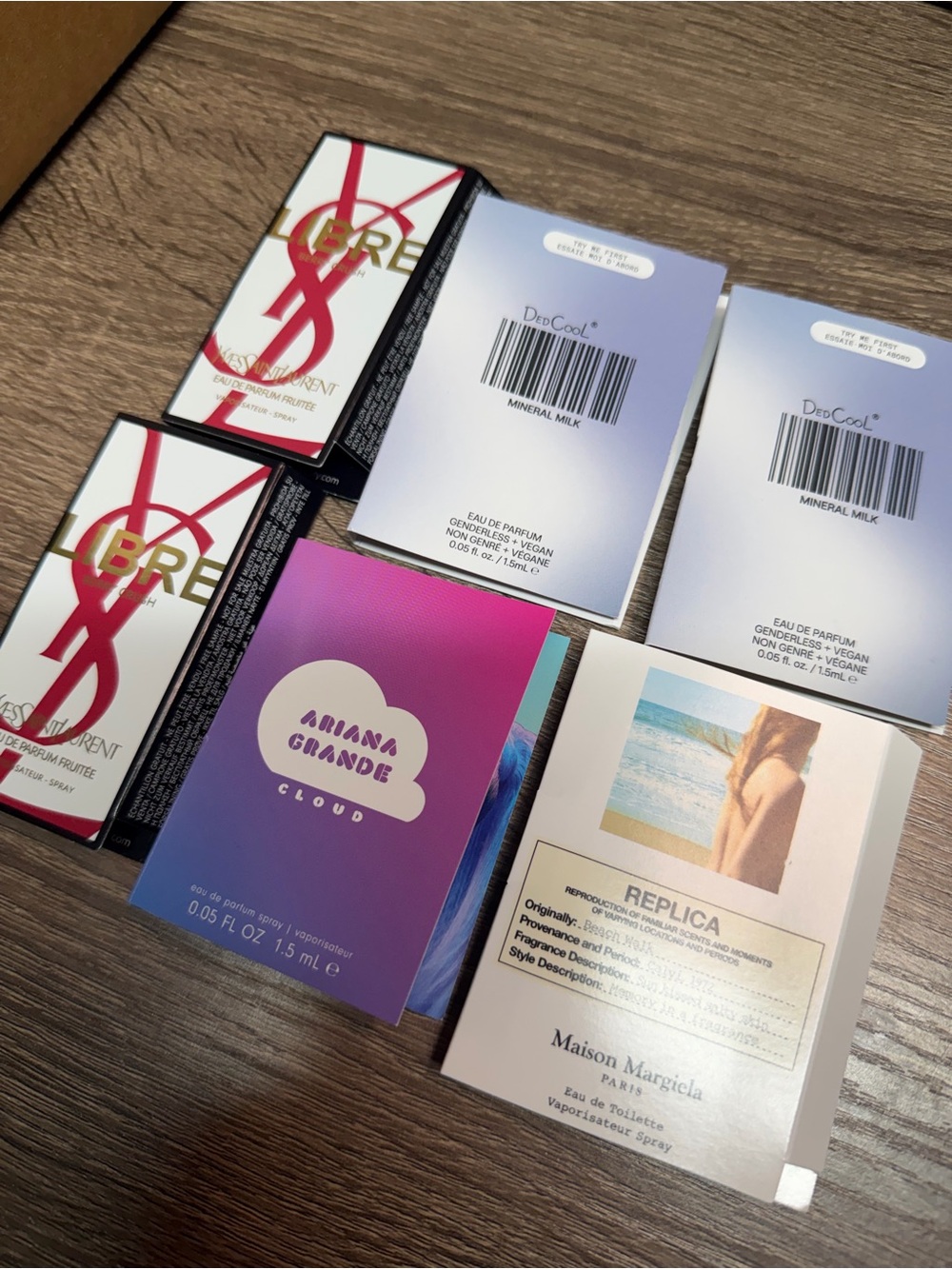 6 count Fragrance Samplers - all shown